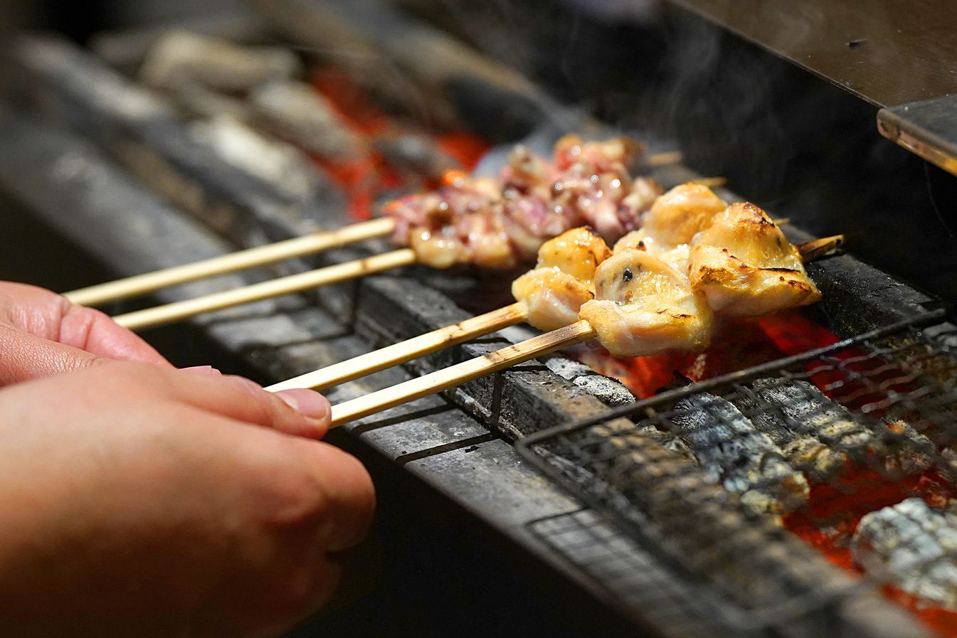 Miyazaki Chicken Charcoal Grill Kuruma Osaka Namba Ebisubashi