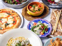 拘りタパス、 大人気の窯焼きピザ、人気のパスタ、メイン肉料理食後のデザートまで楽しむリゴレットタパスラウンジ・スタンダードパーティープラン　フリードリンク付き