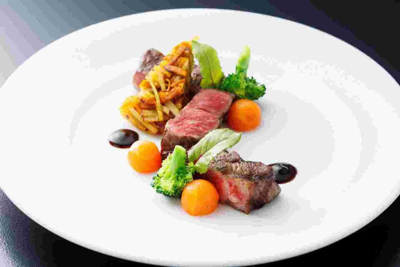 博多和牛ロースの炭火焼きグリル