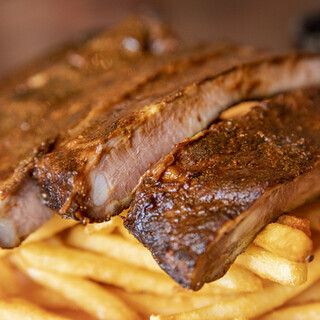 all 5 dishes including pork spare ribs + All-you-can-drink with draft beer [120 minutes] BBQ menu