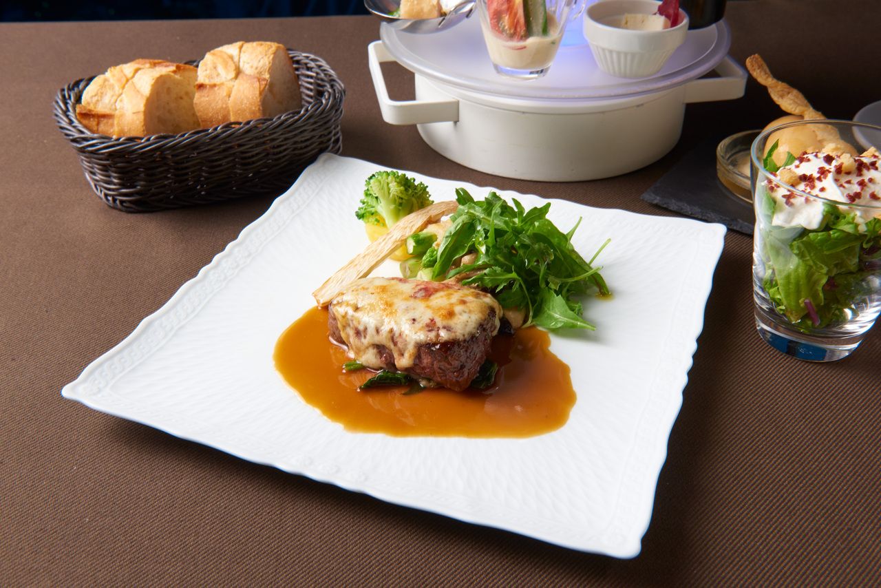 【ランチオプション】国産牛ランプステーキへ変更 ＋￥1000