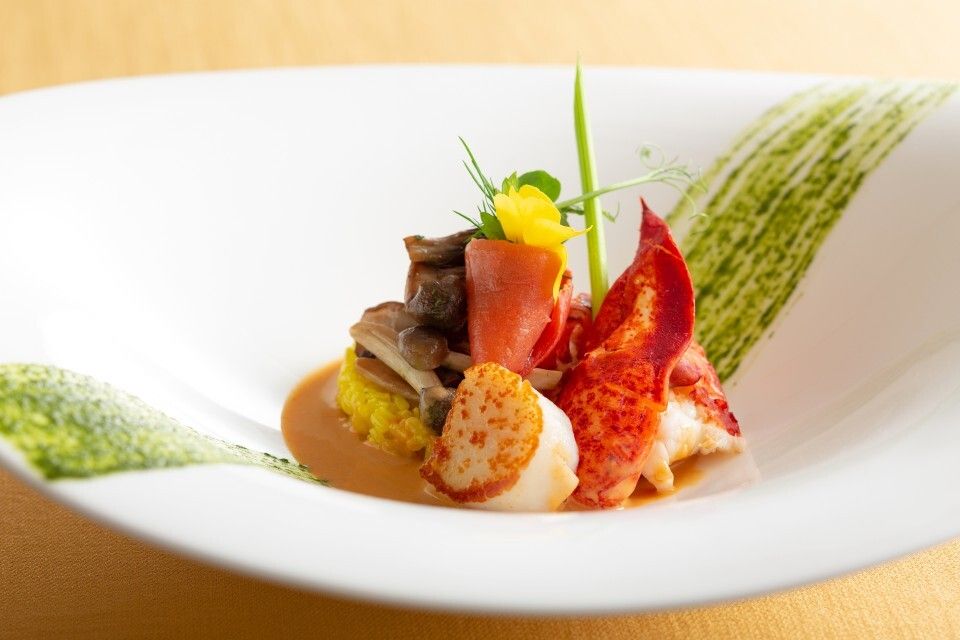 【ホール席】オマール海老＆前菜とお肉が選べるプリフィックスディナー