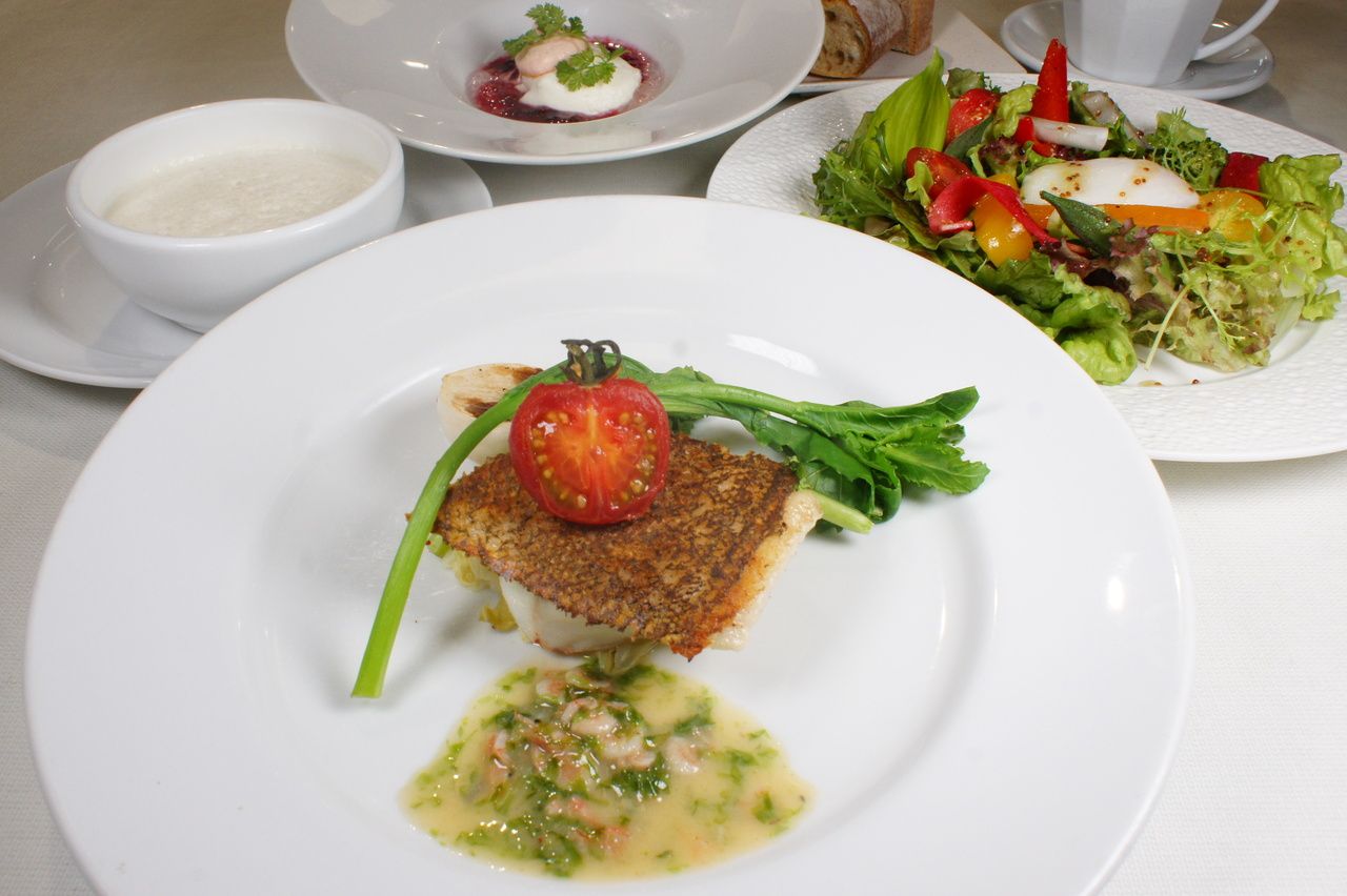 ランチ【Menu Verte～ヴェール～】乾杯ドリンク付 釧路漁港直送 鮮魚がメインの全5品