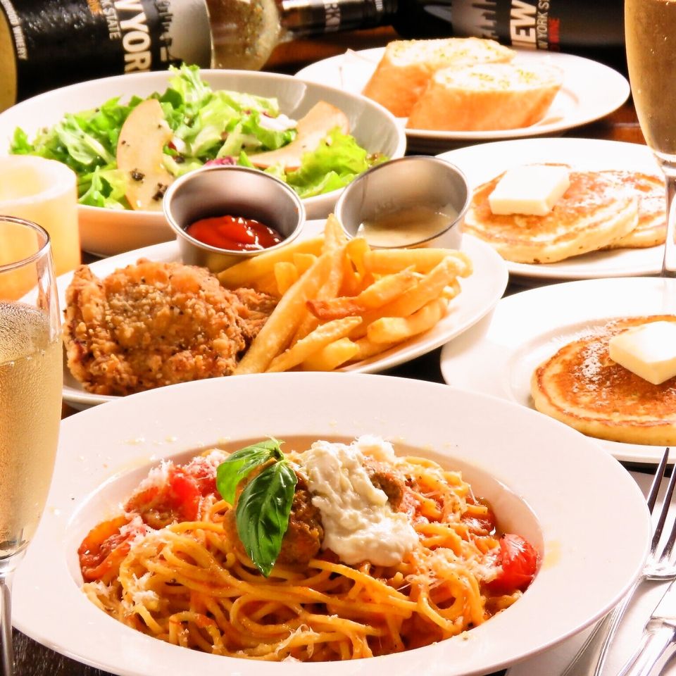 【女子会ランチにオススメ3,500円→2,700円】ドリンク2杯付き！人気のバターミルクフライドチキン含む全5皿