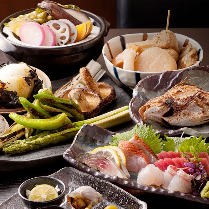 季節の食材おまかせ個別盛りコース