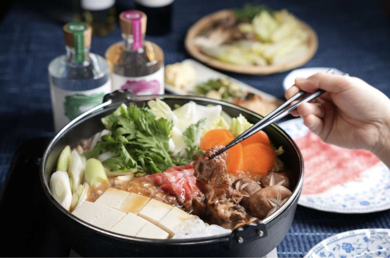 Sukiyaki course with carefully selected domestic beef