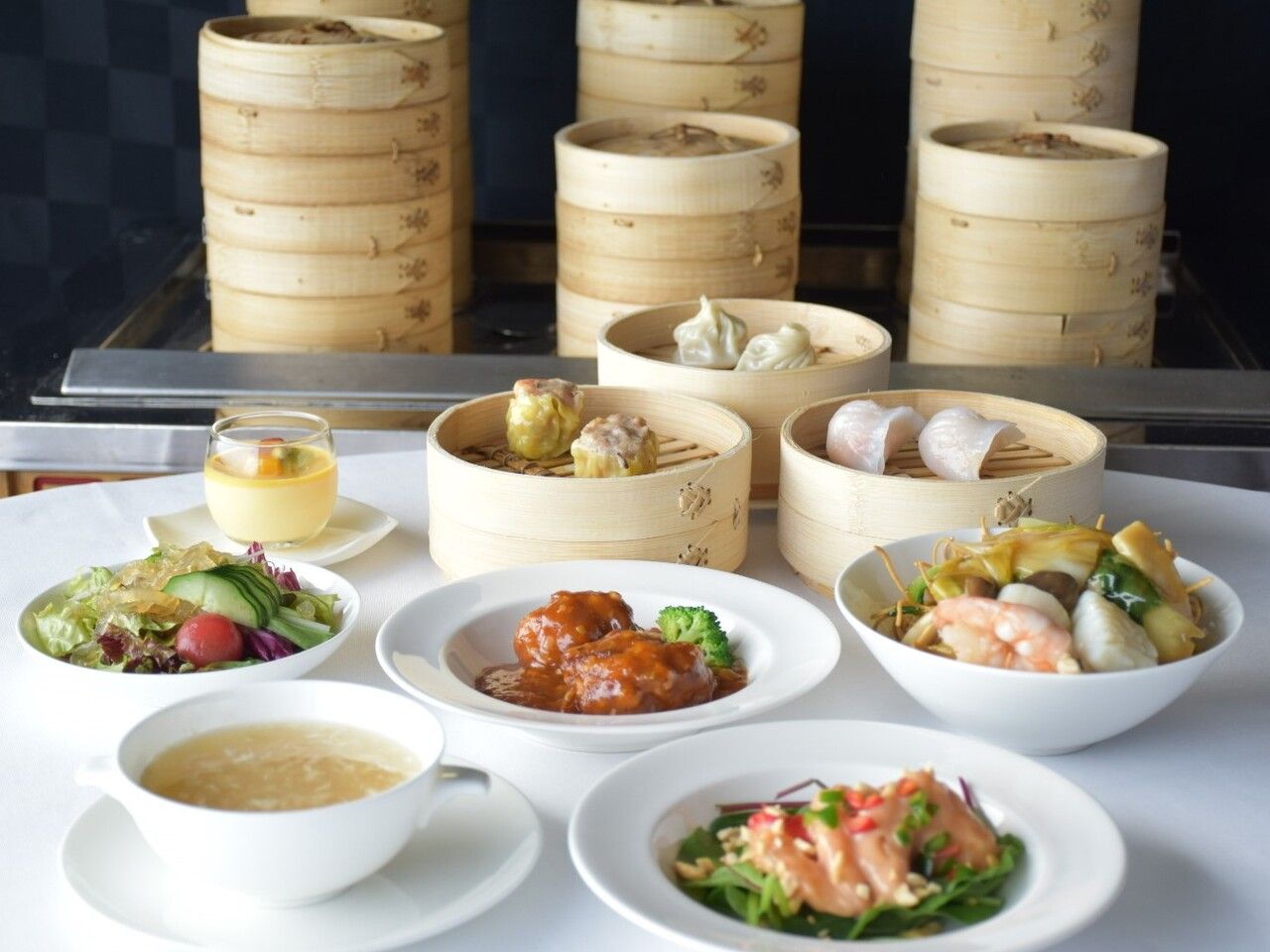 [Settlement on the day] Lunch set with all-you-can-eat dim sum