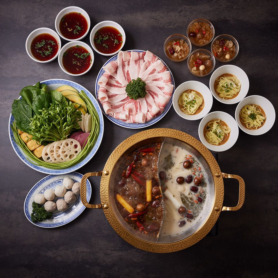 [Two-color hotpot] All-mushroom course