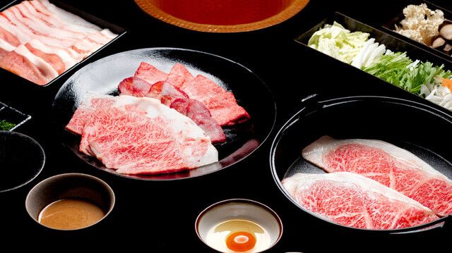 Sukiyaki and shabu-shabu course
