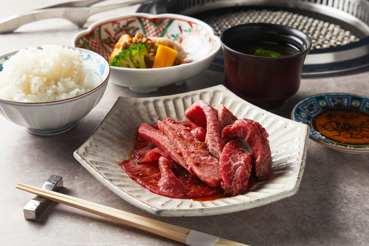 【熟成米沢牛上焼肉ランチセット】＋スパークリング