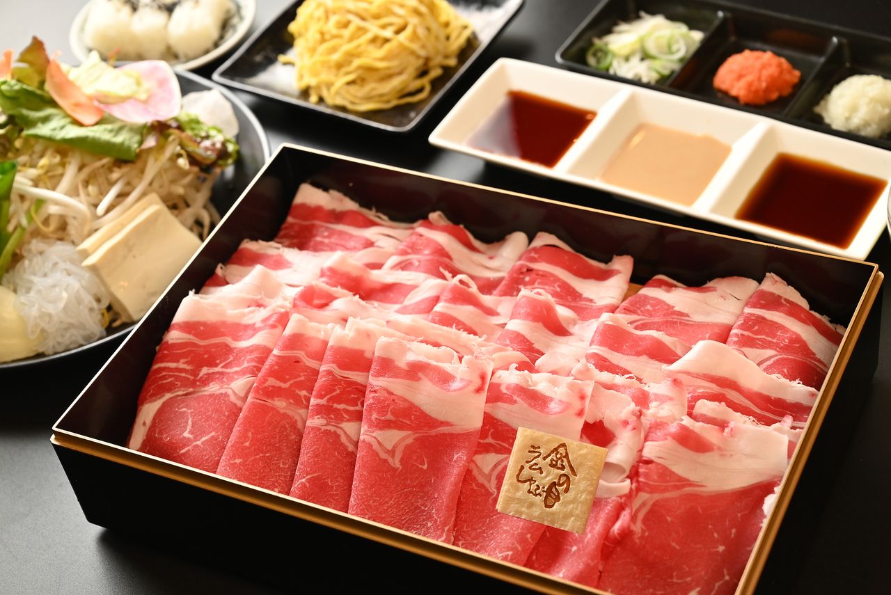 Hokkaido Wagyu beef shabu-shabu course