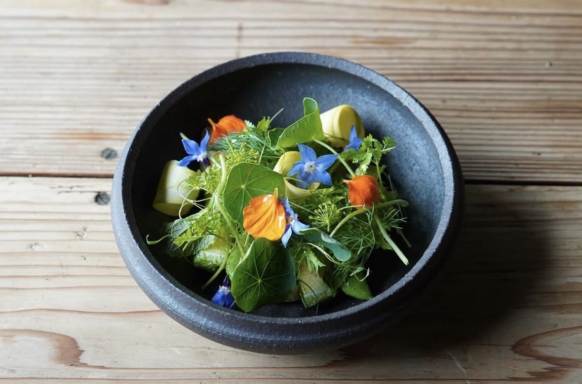 Sweetfish and early summer vegetables + alcohol pairing