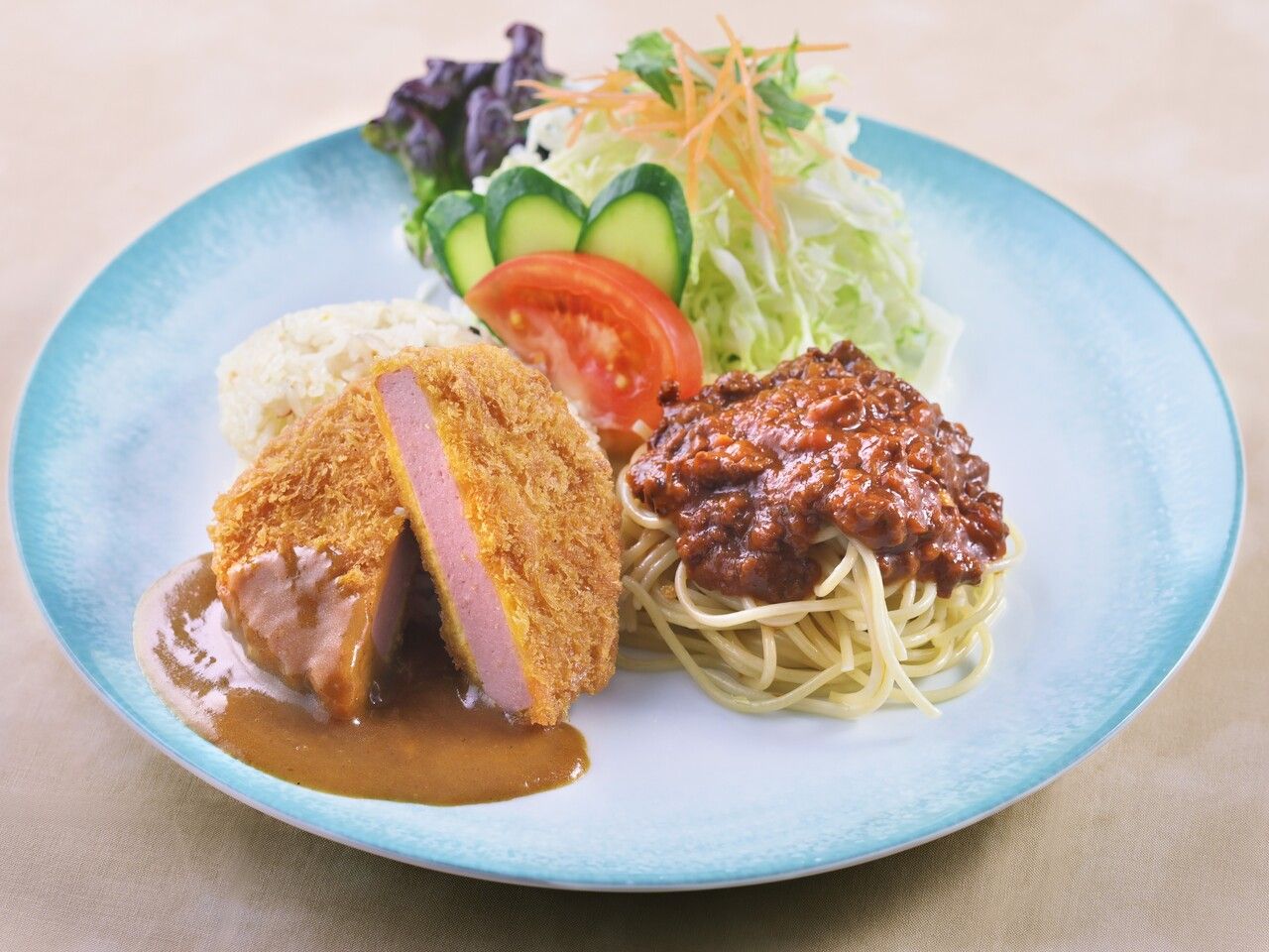 [Nagasaki gourmet] Vegetable cutlet and Turkish rice