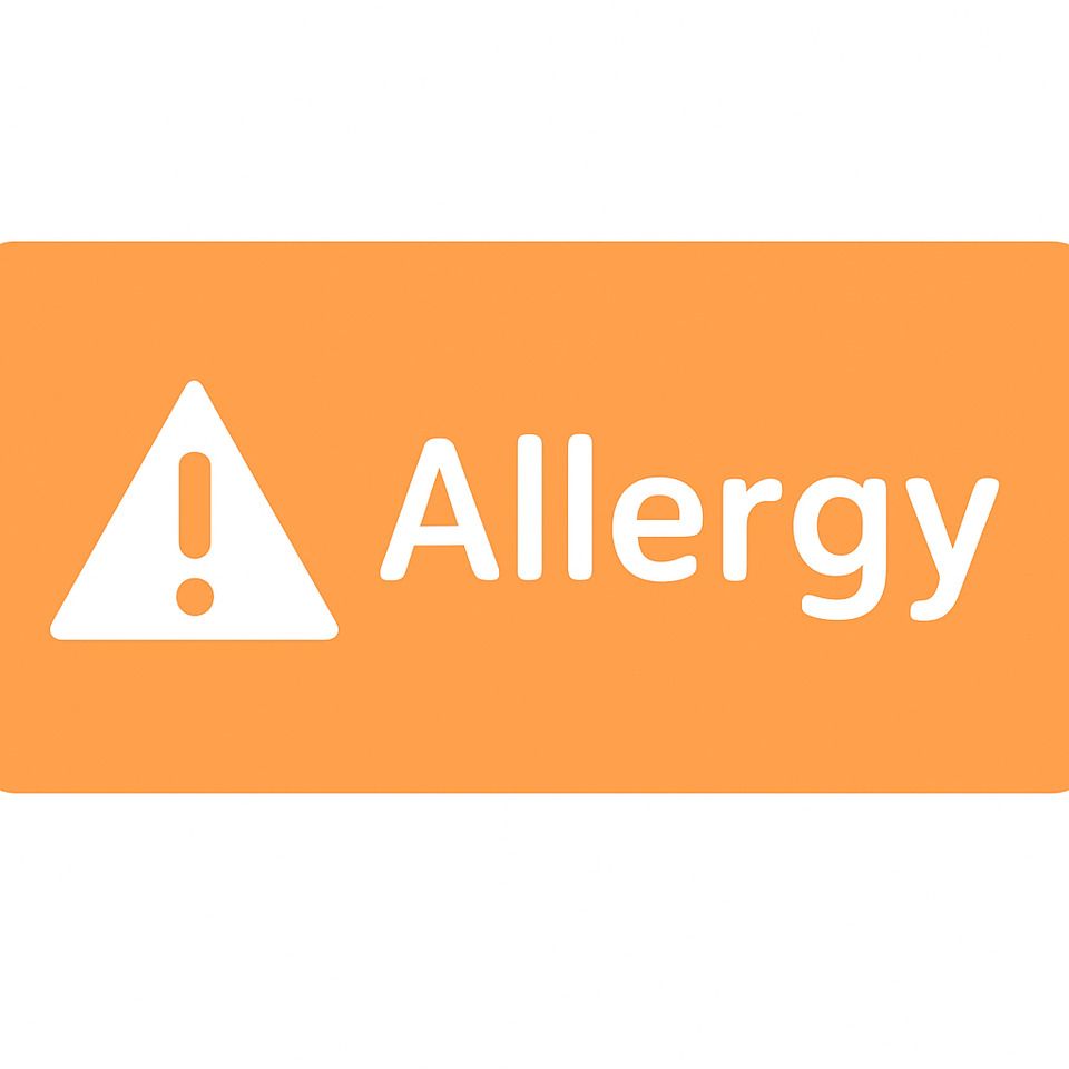 Allergy Menu