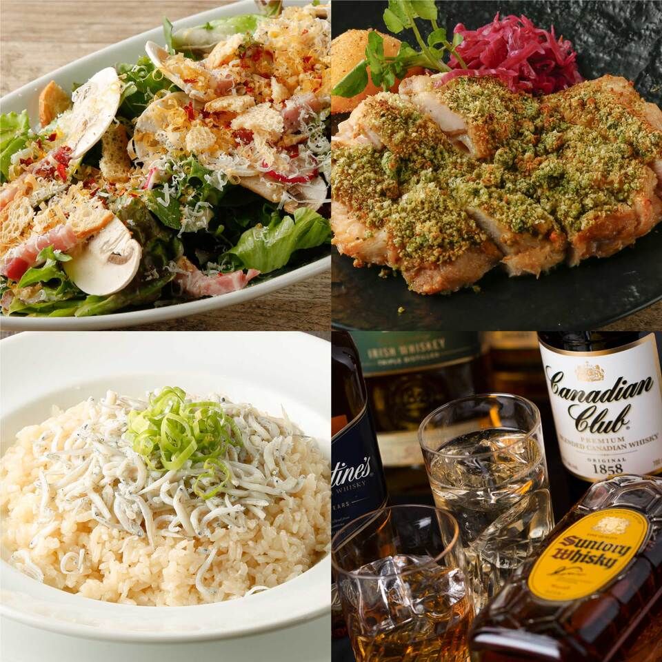 《DENのカジュアルライトプラン！2.5時間飲み放題付き‼》人気＆季節の前菜3種や料理長お勧めお肉料理など全5品　お一人様5,500円