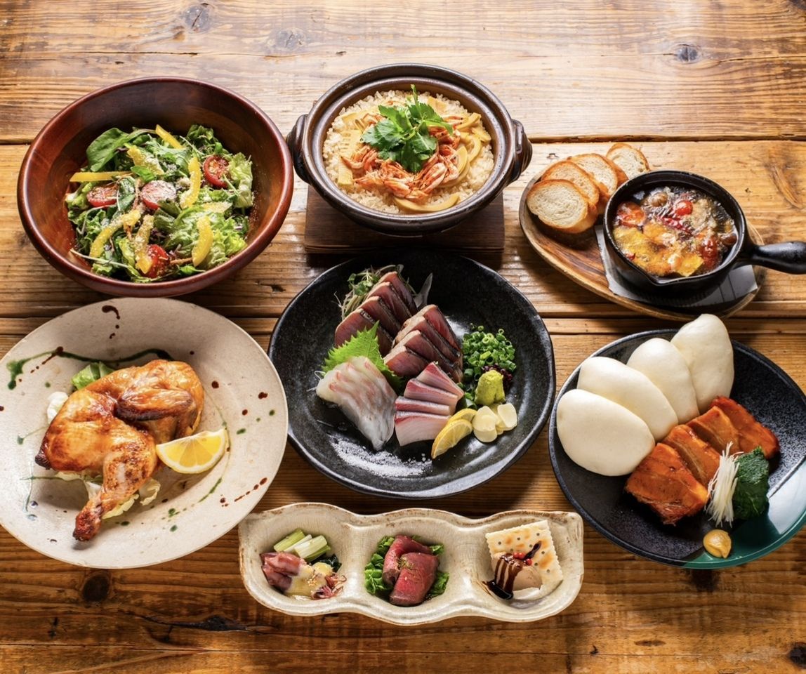 【6,500日元套餐】特制奢华白葡萄酒蒸蛤蜊！共10道菜+2.5小时无限畅饮！