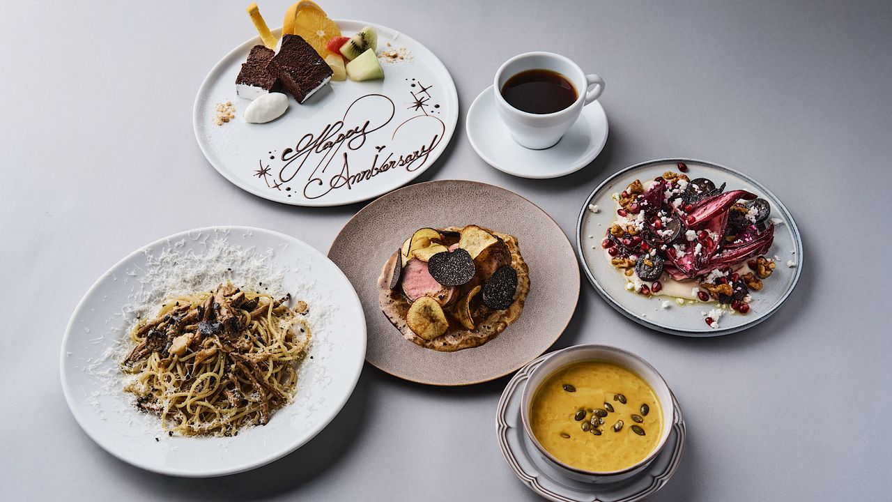 ANNIVERSARY COURSE — Recommended for anniversaries! Includes a celebratory drink, seasonal dishes, and a dessert plate.