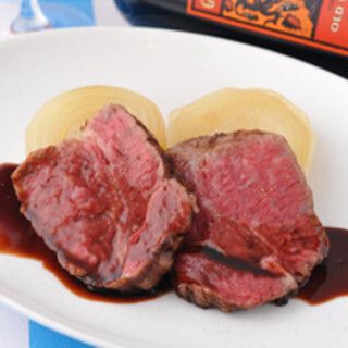 Extremely thick cut roast beef course