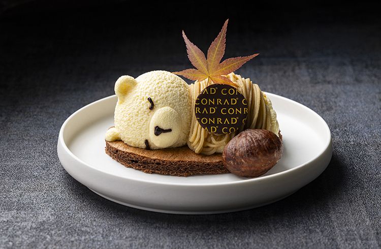【Weekday Dessert Set】 Cassis and Mont Blanc Tiramisu Bear