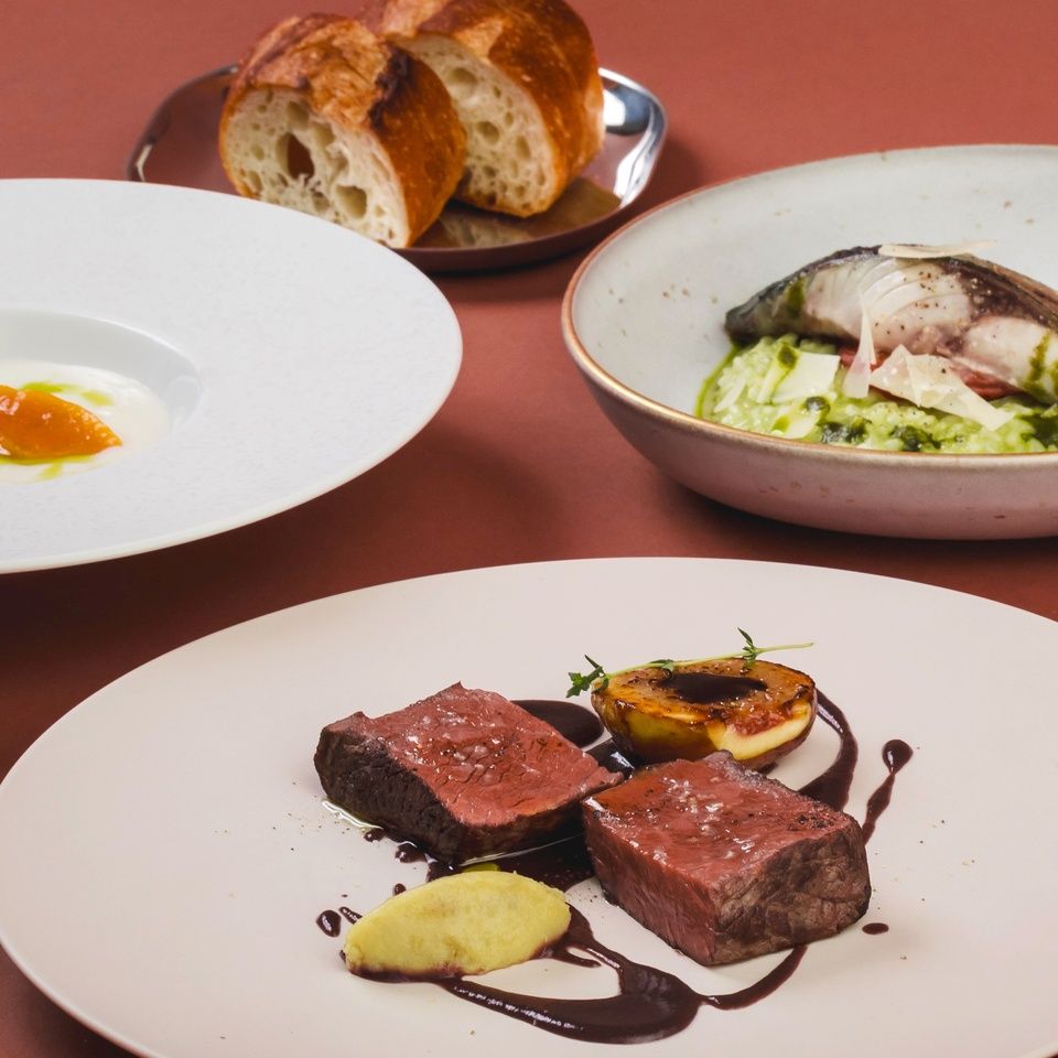 【 COURSE PALPITANT 】“Signature Course” — 5 dishes from appetizer to dessert, showcasing seasonal flavors with playful touches.