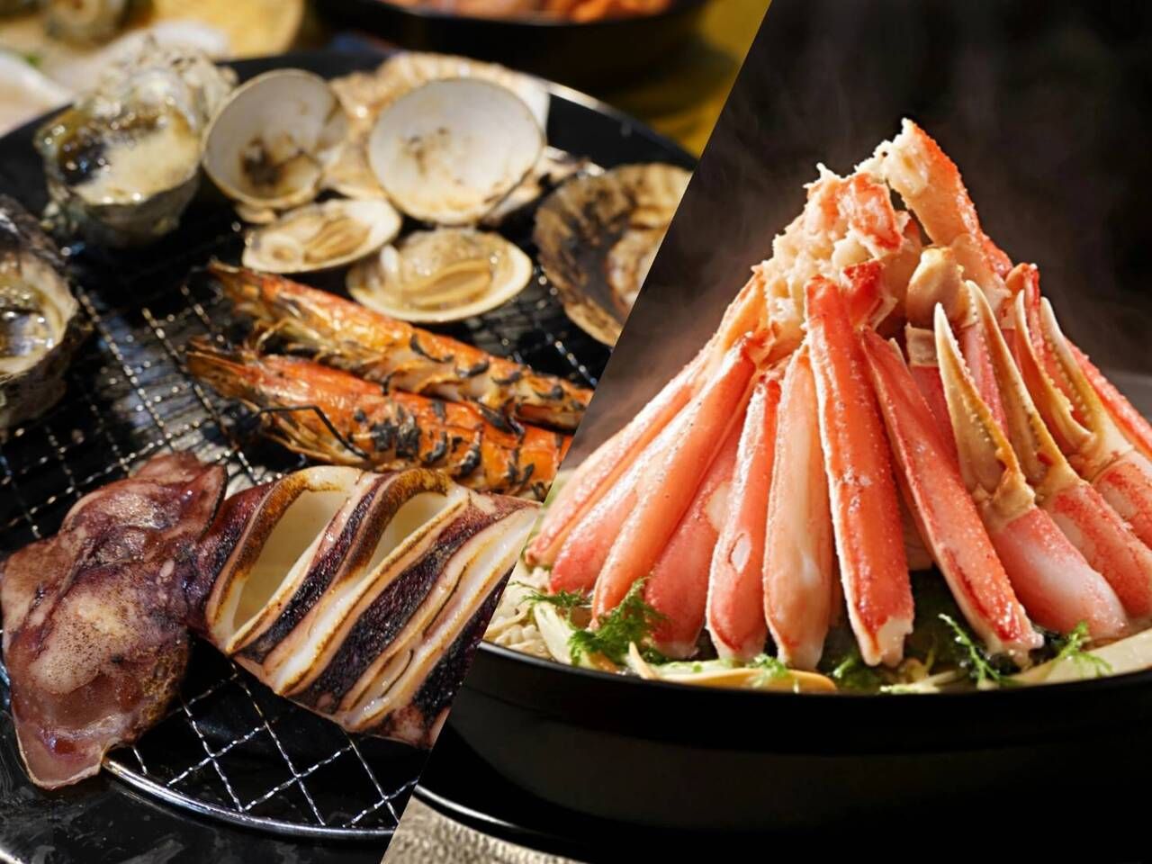 니세코 게 전골 ー요테이산 × 엄선된 해산물 바비큐〈Free Shuttle Available〉