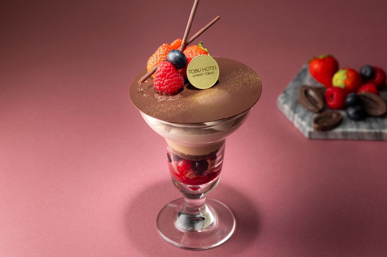 ベリーとチョコレートのパフェドリンクセット