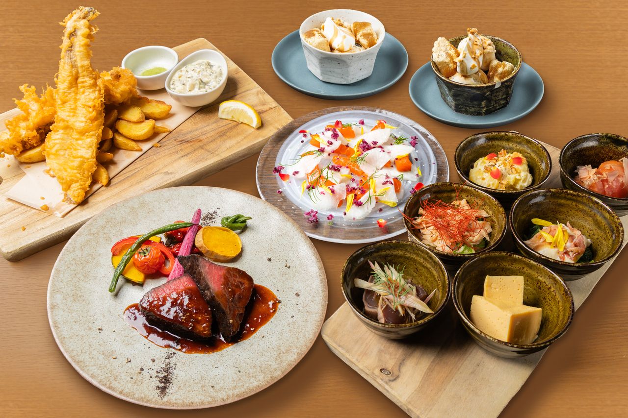  [Wenn Sie SVB genießen möchten...] „Mugi Tomi Menü“ 4 große Gerichte (10 Sorten) + 2 Stunden Getränke-Flatrate für 6.800 Yen