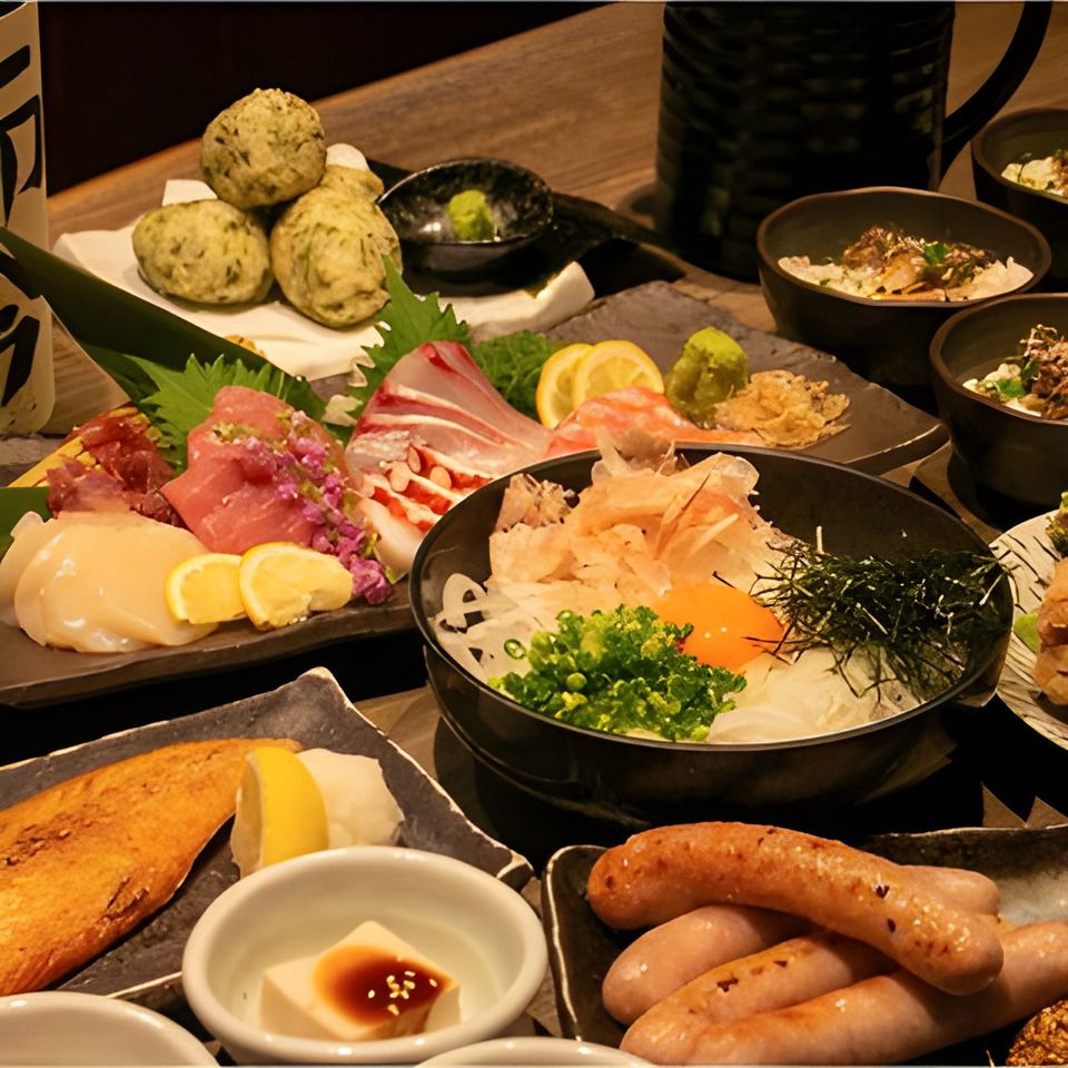 【飲み放題付】炉端満喫プラン！【いろり家コース】お料理全９品