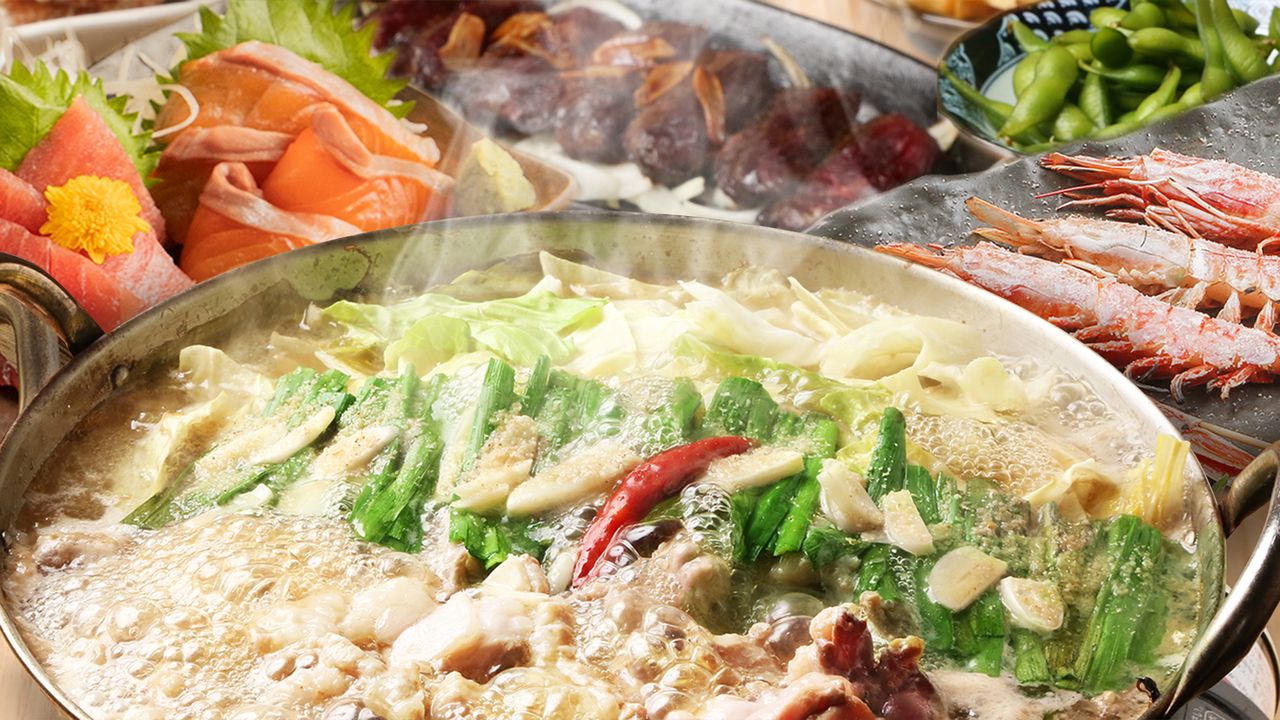 [Special price from Sunday to Thursday (excluding days before holidays)] Large motsunabe course with 10 kinds of vegetables, all-you-can-drink, 10 dishes total, 3,980 yen