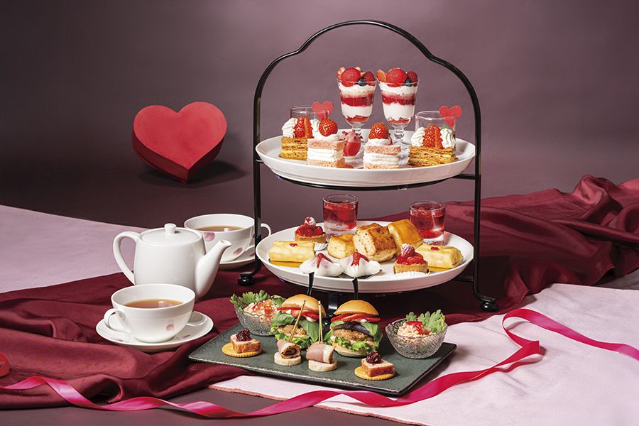11:00入店【紅茶のお土産付！】アフタヌーンティー 【フェアリプレート　「Heart Berry　～ハートとベリーの饗宴～」】（1/13～3/15）