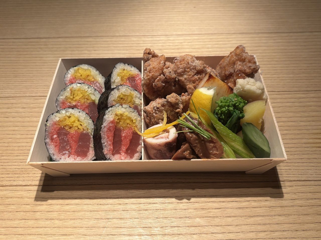 Fried fatty tuna bento