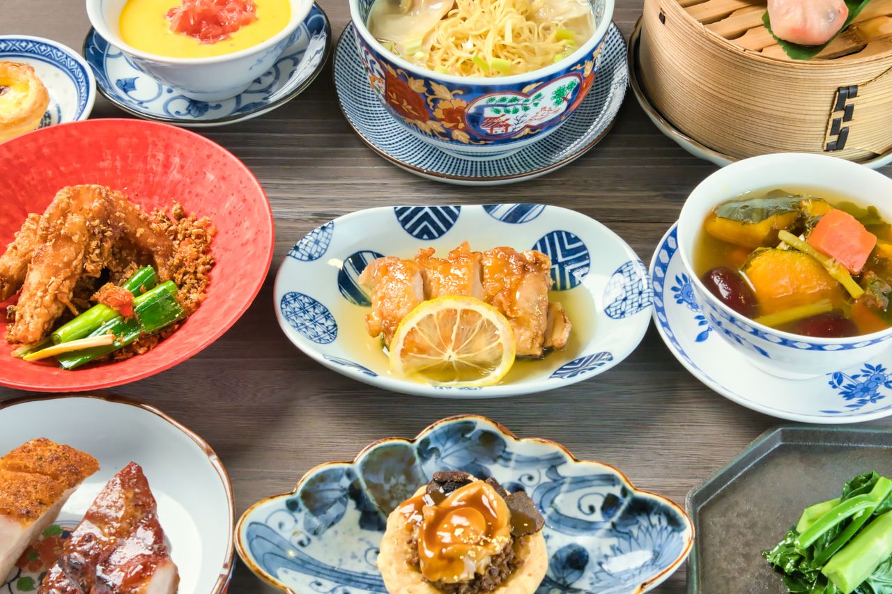 ◆ランチ限定◆【Premiumランチコース】香港名物焼物やレモンチキン、喜記名物海老のチリガーリック炒め