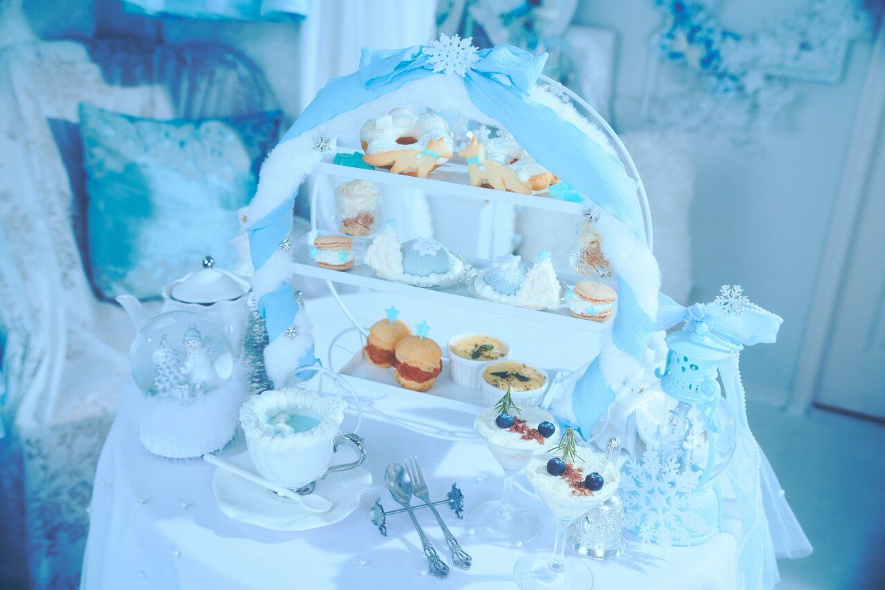 🧊☁️Daydream -Snowy Dreamland- ¥10,400 (Price for 2 people / Served on a 3-tiered tray)