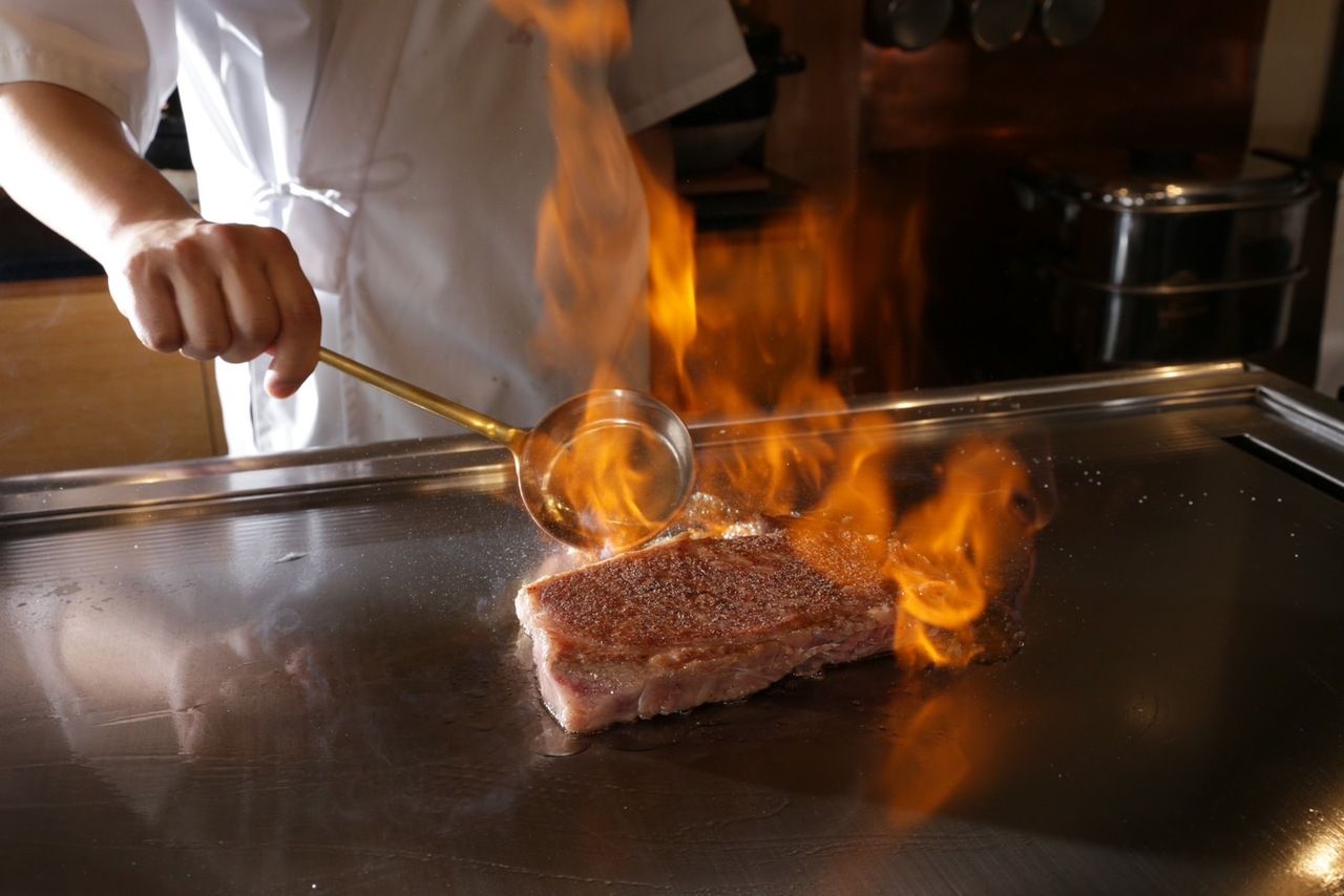 Limited quantity: Japanese Black Beef Steak Set (6 dishes / approx. 60 minutes)