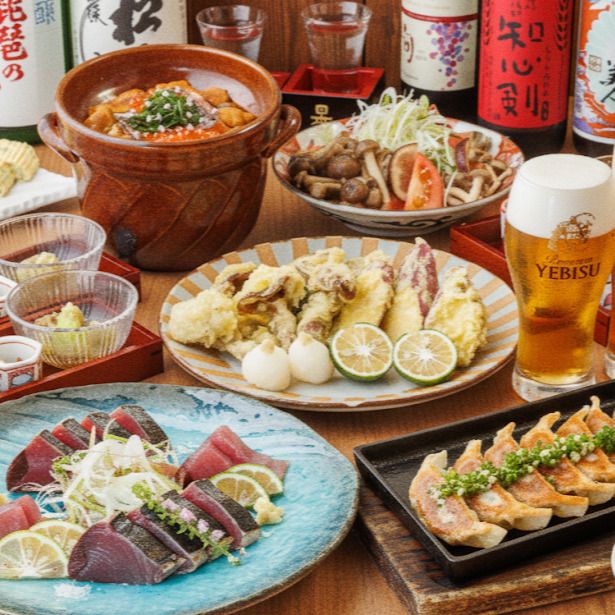 【新年会◎】冬の王者！鰤と人気のさつま知覧どり炭火もも焼きのWメインを楽しむ贅沢プラン