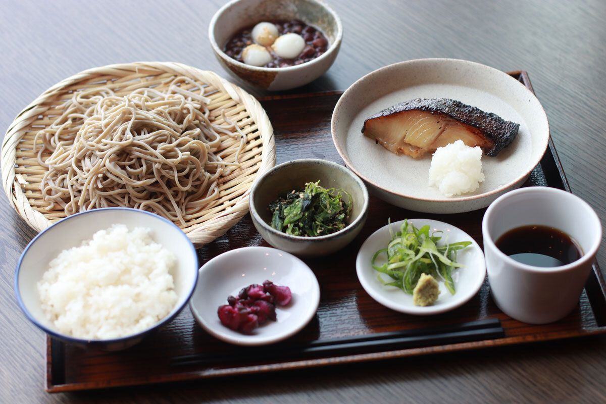 [Lunch Set] Grilled Fish and Soba Set