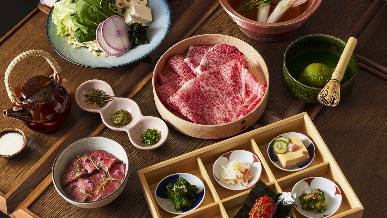 【山笑ふ 特選懐石 松阪牛しゃぶしゃぶコース】ビールや日本酒含む30種類以上の飲み放題付