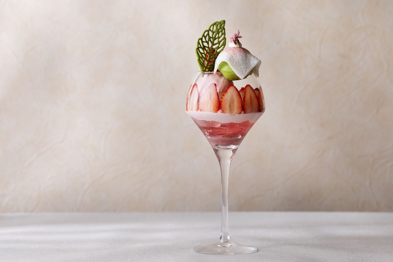 Osazen Farm's Strawberry and Cherry Blossom Parfait