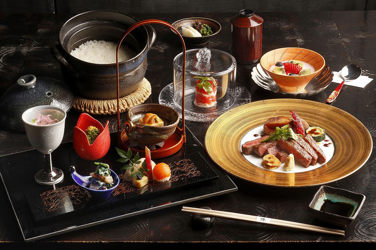 Kobe beef charcoal grill course