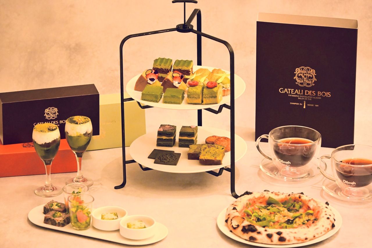 新緑の奈良を楽しむ 抹茶プレミアムアフタヌーンティー（120分制 / L.O. 90分）