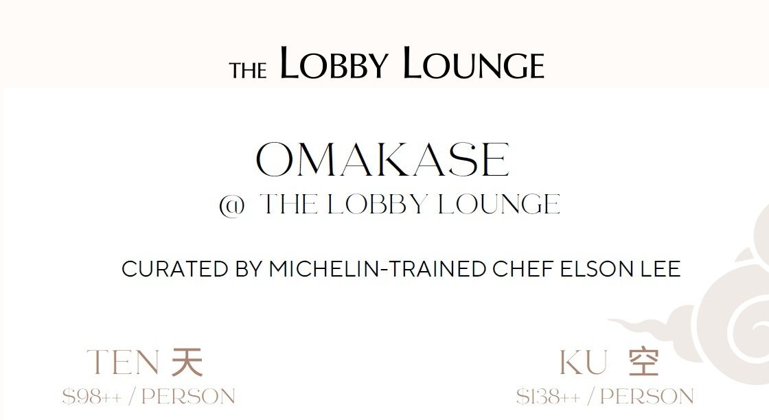 Omakase Set Menu $138