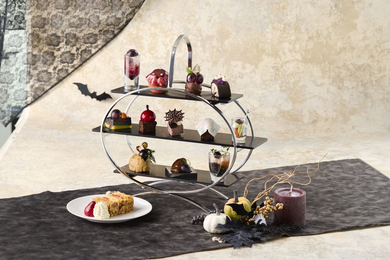 [9/19~10/31] Grape Afternoon Tea + Glass of Champagne