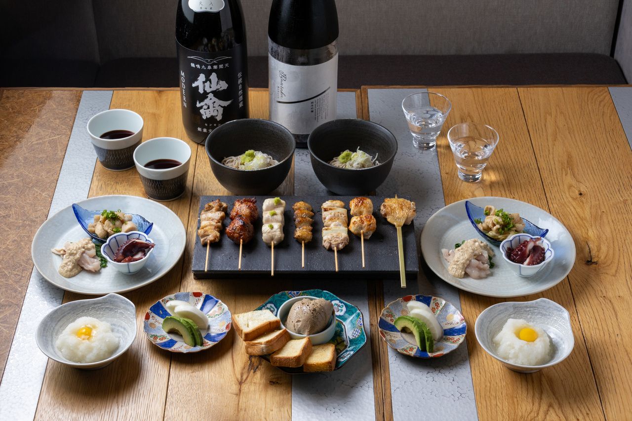 【11/15までの期間限定】◆かすみ鴨串も楽しめる◆おまかせ焼鳥7本と十割蕎麦コース 「贅 -zei-」