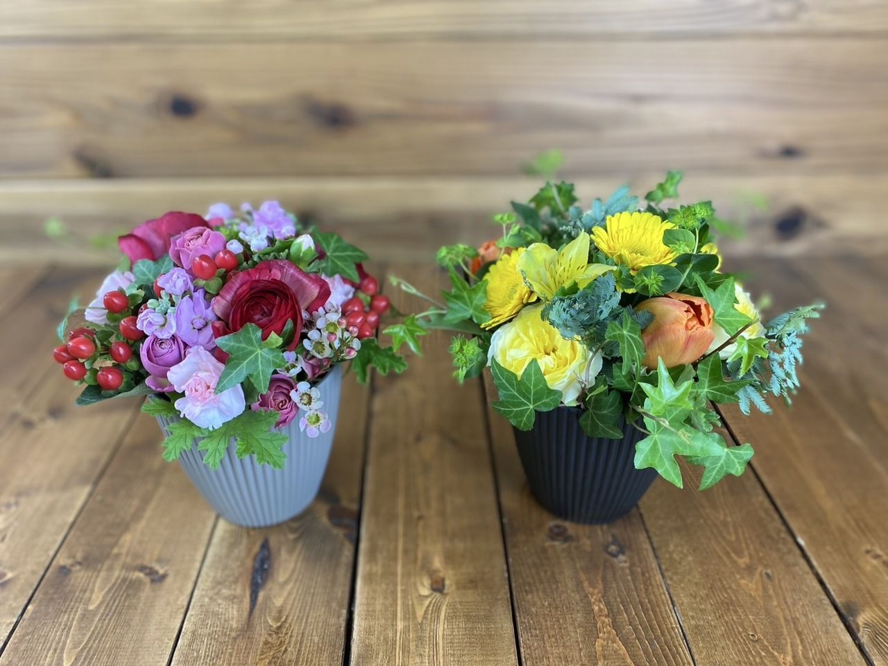 ◆お食事のご予約と一緒にご注文ください◆ 【オプションメニュー】BOXフラワーアレンジA