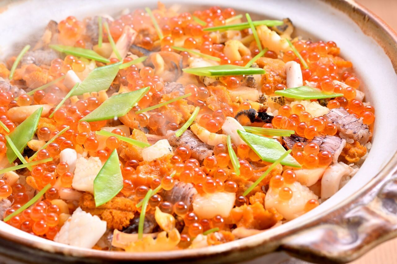 Change the kaiseki “Meal” to Seafood Donabe (clay-pot) Rice