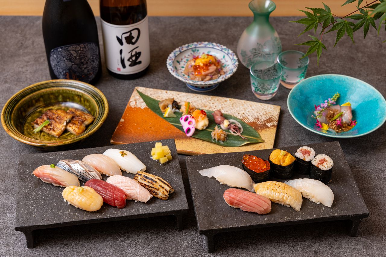 [Includes matcha tea in the tea room] Sushi OMAKASE course