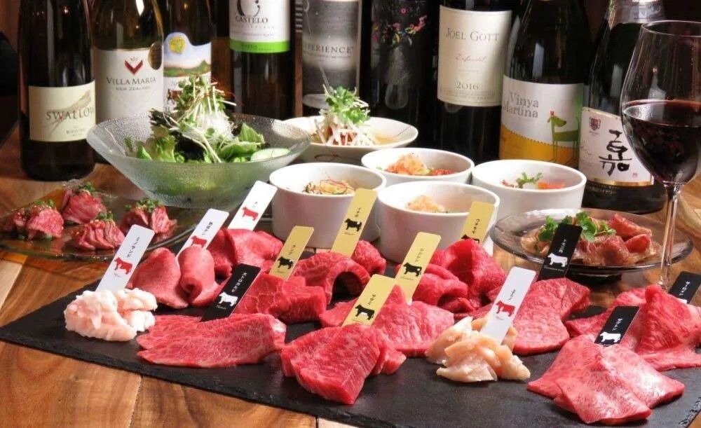 ランチDコース★キンパやタンシチュー、希少部位など全9皿・食後のカフェ付き