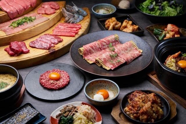 【歓送迎会】大将軍コース(日本で一番最初に認可された生食の和牛のユッケや、人気のローリングネギタン塩が 楽しめる大満足コース）