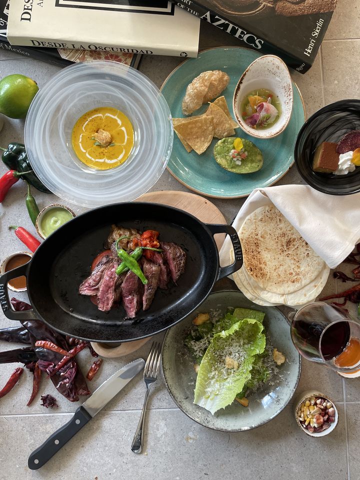 ランチ【Primera】2名様でUSハラミステーキの付いた全5品の贅沢コース