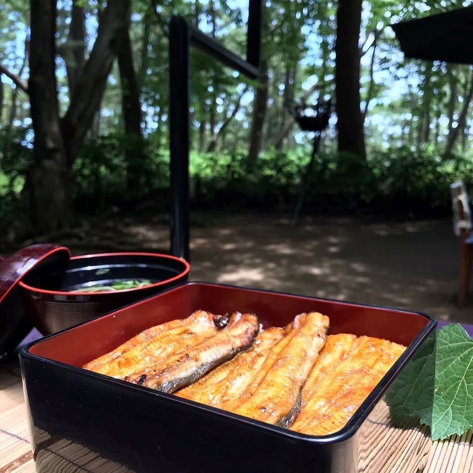 お昼のうな重セット 特 (3枚のせ)